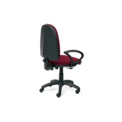Silla con ruedas de oficina giratoria 360 Q-Connect respaldo medio burdeos