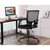 SILLA GIRATORIA Q-CONNECT CON RUEDAS Y RESPALDO MEDIO REGULABLE EN ALTURA 900+100X560X570 MM COLOR NEGRO