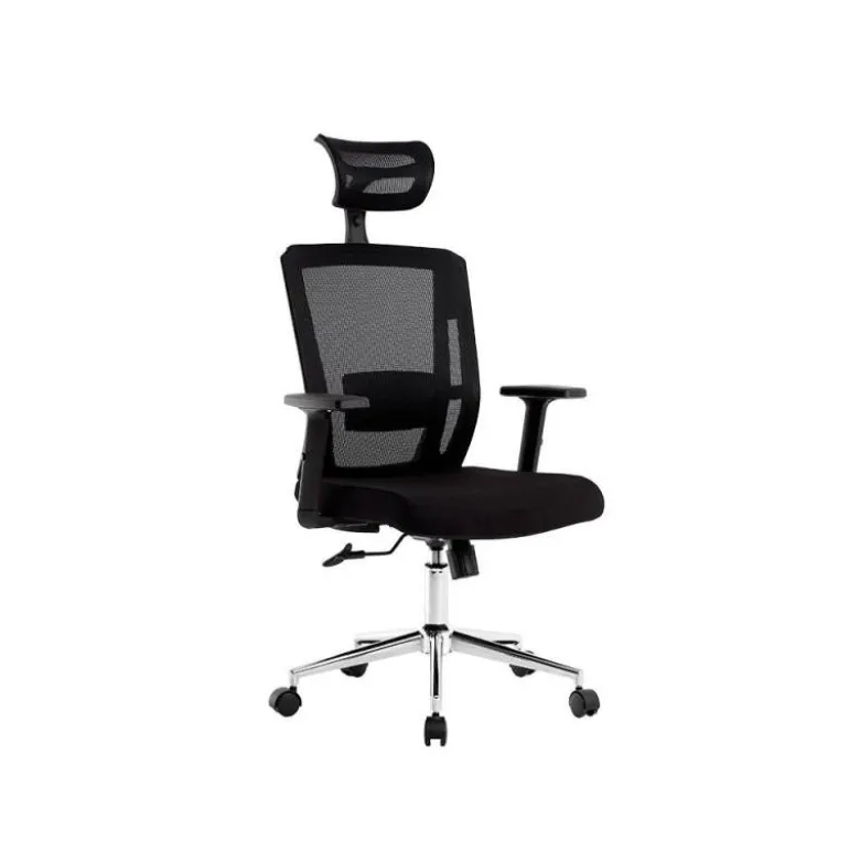SILLA GIRATORIA Q-CONNECT ERGONOMICA RESPALDO ALTO Y REPOSACABEZA AJUSTABLE EN ALTURA 1180+100X630X625 MM