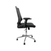 SILLA GIRATORIA Q-CONNECT RESPALDO MEDIO DE SIMILPIEL REGULABLE EN ALTURA 980+100X630X625 MM COLOR