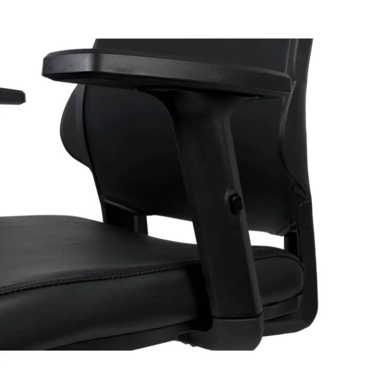 SILLA GIRATORIA Q-CONNECT RESPALDO MEDIO DE SIMILPIEL REGULABLE EN ALTURA 980+100X630X625 MM COLOR