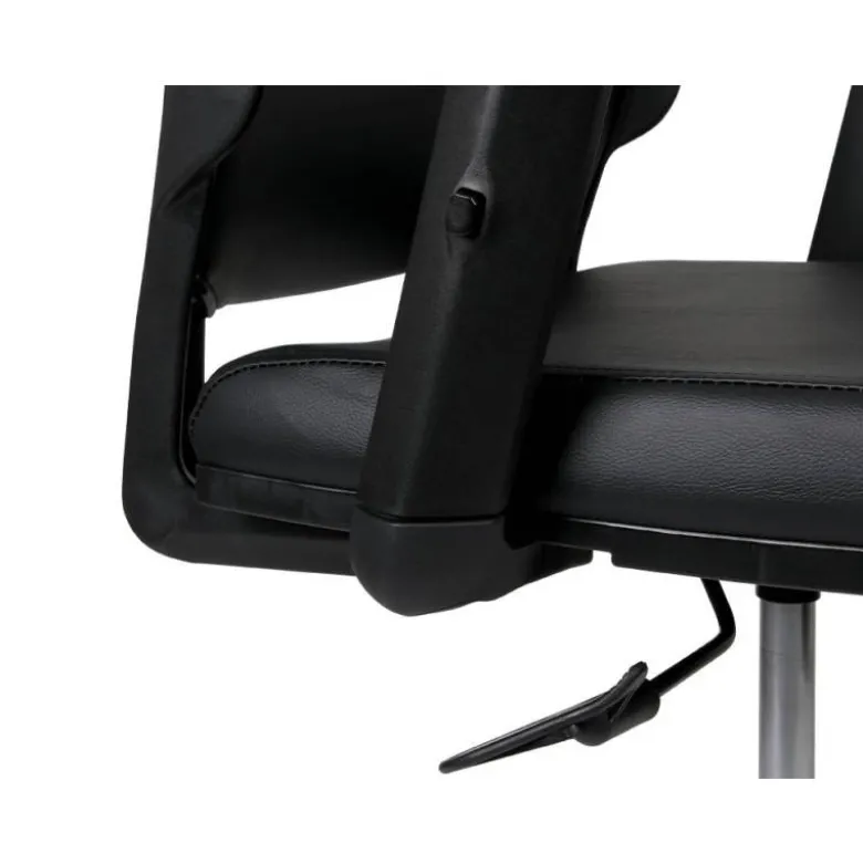 SILLA GIRATORIA Q-CONNECT RESPALDO MEDIO DE SIMILPIEL REGULABLE EN ALTURA 980+100X630X625 MM COLOR