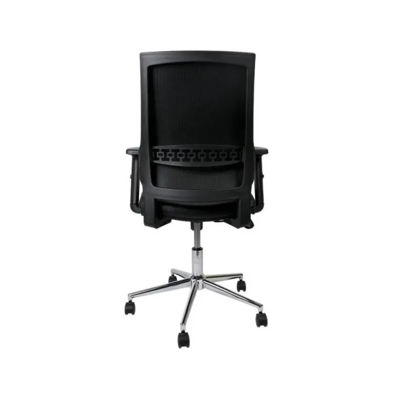 SILLA GIRATORIA Q-CONNECT RESPALDO MEDIO DE SIMILPIEL REGULABLE EN ALTURA 980+100X630X625 MM COLOR
