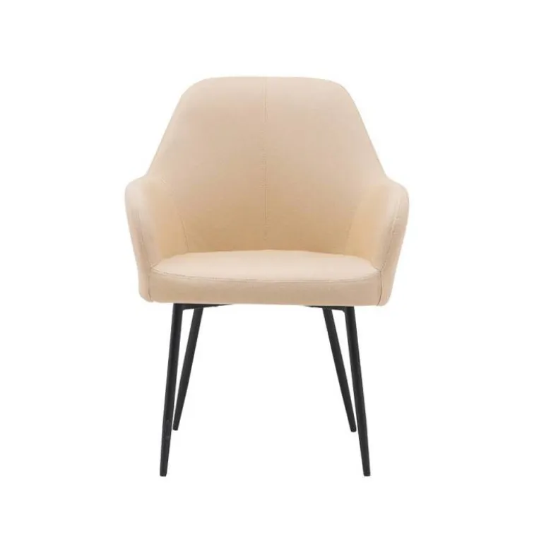 SILLA Q-CONNECT CONFIDENTE SIEMIONE BASE METALICA ALT MAX 820 ANC 570 PROF 580 COLOR MARRON ARENA