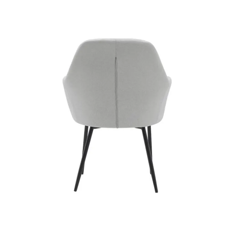 SILLA Q-CONNECT CONFIDENTE SIEMIONE BASE METALICA ALT MAX 820 ANC 570 PROF 580 COLOR GRIS CLARO