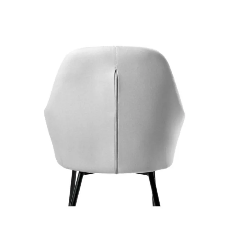 SILLA Q-CONNECT CONFIDENTE SIEMIONE BASE METALICA ALT MAX 820 ANC 570 PROF 580 COLOR GRIS CLARO