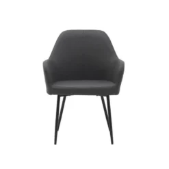 SILLA Q-CONNECT CONFIDENTE SIEMIONE BASE METALICA ALT MAX 820 ANC 570 PROF 580 COLOR GRIS OSCURO
