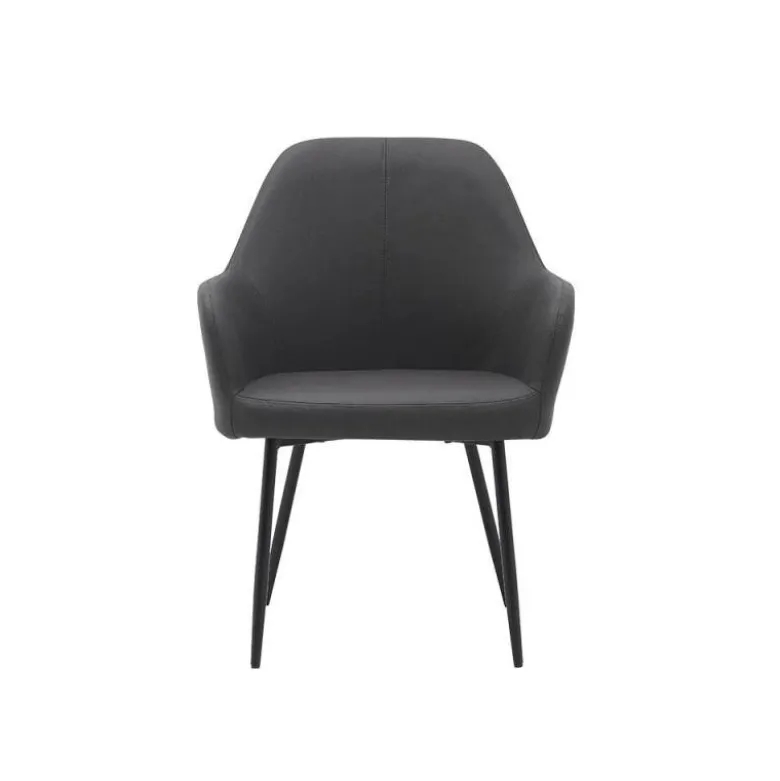 SILLA Q-CONNECT CONFIDENTE SIEMIONE BASE METALICA ALT MAX 820 ANC 570 PROF 580 COLOR GRIS OSCURO