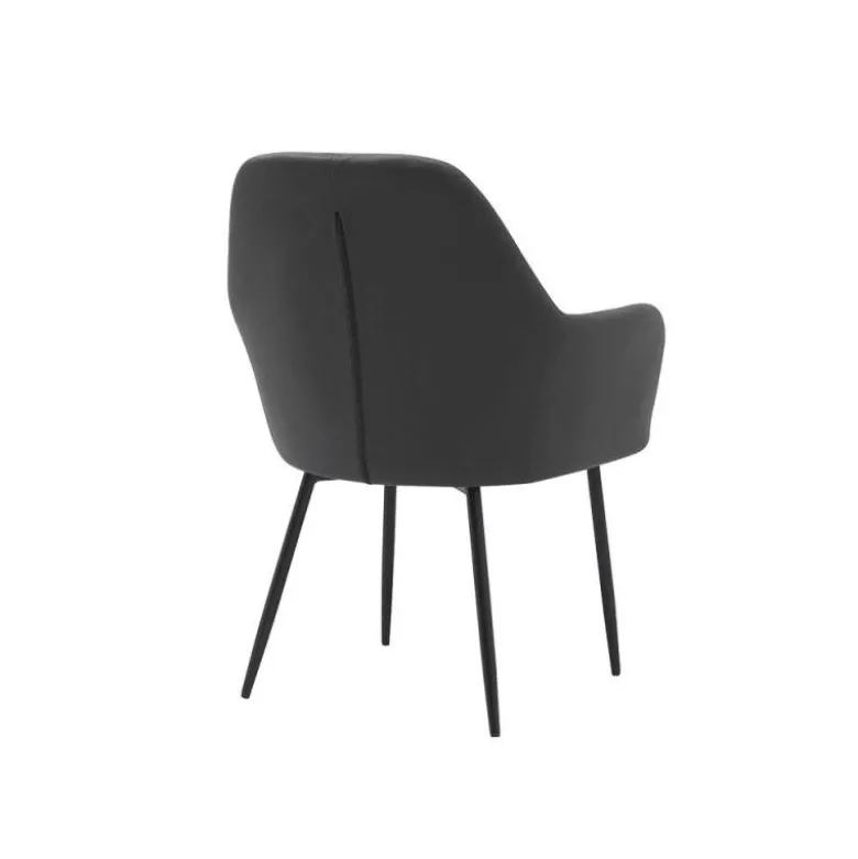 SILLA Q-CONNECT CONFIDENTE SIEMIONE BASE METALICA ALT MAX 820 ANC 570 PROF 580 COLOR GRIS OSCURO