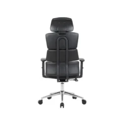 SILLA Q-CONNECT DIRECCION AUREA SIMILPIEL ALT MAX 1400 MM ANC 520 MM PROF 510 MM RUEDAS PREMIUM NEGRO