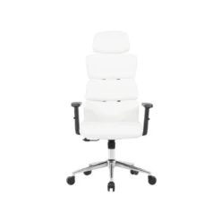 SILLA Q-CONNECT DIRECCION AUREA SIMILPIEL ALT MAX 1400 MM ANC 520 MM PROF 510 MM RUEDAS PREMIUM BLANCO