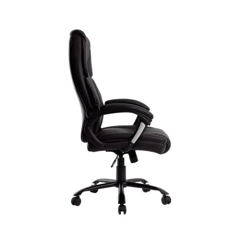 SILLA Q-CONNECT DIRECCION BOLZ ANO SIMIL PIEL BASE METALICA ALT MAX 1260 ANC 650 PROF 730 MM RUEDAS PREMIUM COLOR NEGRO