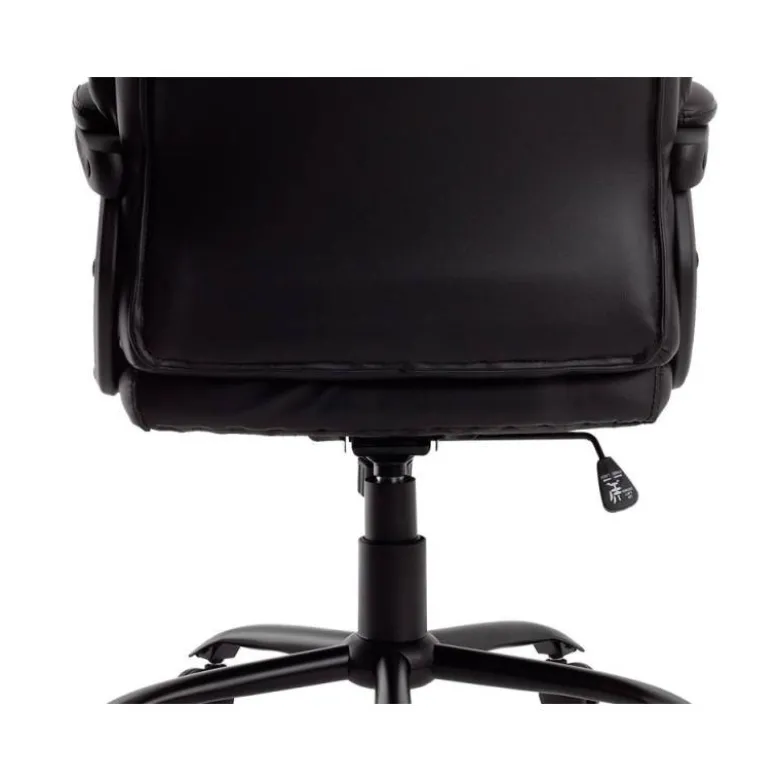 SILLA Q-CONNECT DIRECCION BOLZ ANO SIMIL PIEL BASE METALICA ALT MAX 1260 ANC 650 PROF 730 MM RUEDAS PREMIUM COLOR NEGRO