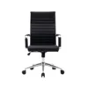 SILLA Q-CONNECT DIRECCION BOSA SIMIL PIEL BASE METALICA ALT MAX 1130 ANC 550 PROF 630 MM RUEDAS PREMIUM COLOR NEGRO