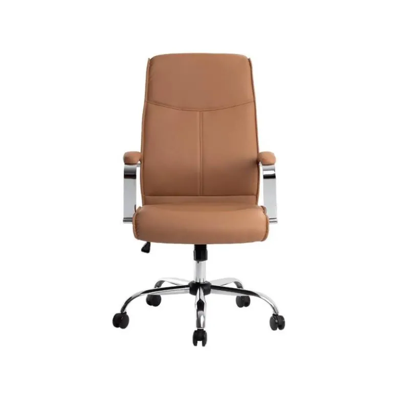 SILLA Q-CONNECT DIRECCION MODE NA SIMIL PIEL BASE METALICA ALT MAX 1210 ANC 630 PROF 650 MM RUEDAS PREMIUM COLOR CREMA