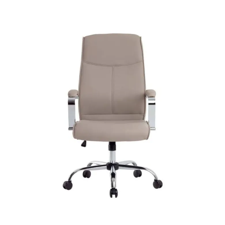 SILLA Q-CONNECT DIRECCION MODE NA SIMIL PIEL BASE METALICA ALT MAX 1210 ANC 630 PROF 650 MM RUEDAS PREMIUM COLOR GRIS