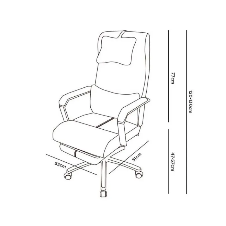 SILLA Q-CONNECT DIRECCION RAVENNA SIMIL PIEL BASE METALICA ALT MAX 1300 ANC 670 PROF 730 MM RUEDAS PREMIUM