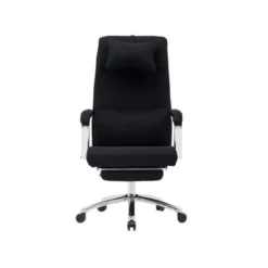 SILLA Q-CONNECT DIRECCION RAVENNA MALLA BASE METALICA ALT MAX 1300 ANC 670 PROF 730 MM RUEDAS PREMIUM COLOR NEGRO