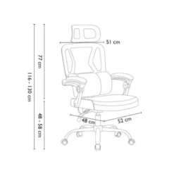 SILLA Q-CONNECT DIRECCION REGGIO MALLA ALT MAX 1300 MM ANC 520 MM PROF 480 MM RUEDAS PREMIUM COLOR NEGRO