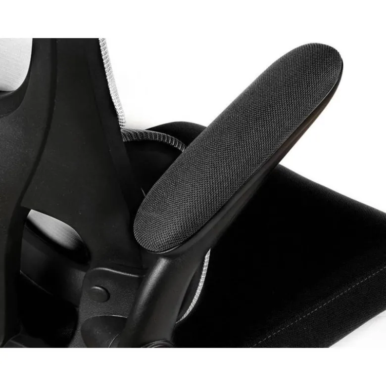 SILLA Q-CONNECT DIRECCION SORRENTO MALLA BASE METALICA ALT MAX 1320 ANC 650 PROF 600 MM RUEDAS PREMIUM NEGRO