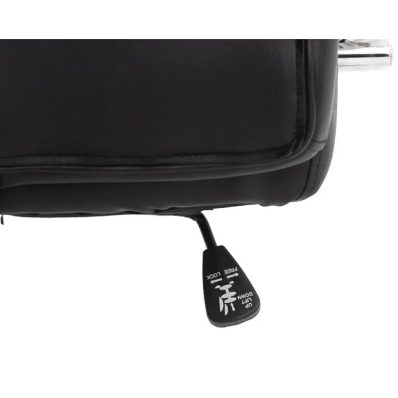 SILLA Q-CONNECT DIRECCION VERO NA SIMIL PIEL BASE METALICA ALT MAX 1210 ANC 650 PROF 730 MM RUEDAS PREMIUM COLOR NEGRO