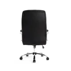 SILLA Q-CONNECT DIRECCION VERO NA SIMIL PIEL BASE METALICA ALT MAX 1210 ANC 650 PROF 730 MM RUEDAS PREMIUM COLOR NEGRO