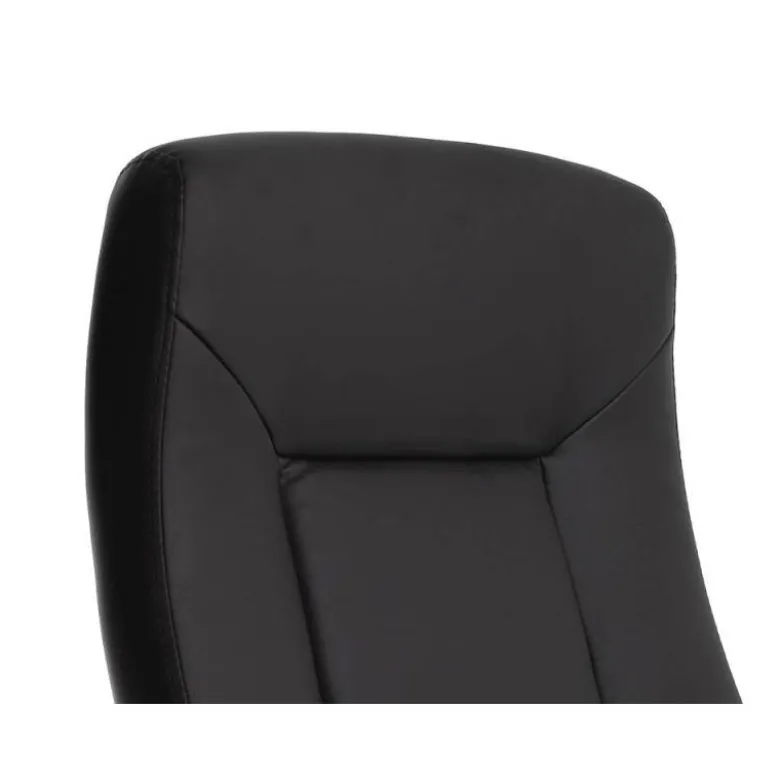 SILLA Q-CONNECT DIRECCION VERO NA SIMIL PIEL BASE METALICA ALT MAX 1210 ANC 650 PROF 730 MM RUEDAS PREMIUM COLOR NEGRO