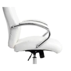 SILLA Q-CONNECT DIRECCION VERO NA SIMIL PIEL BASE METALICA ALT MAX 1210 ANC 650 PROF 730 MM RUEDAS PREMIUM COLOR BLANCO