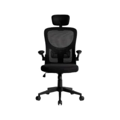 SILLA Q-CONNECT ERGONOMICA PAL ERMO MALLA BASE NYLON ALT MAX 1300 ANC 610 PROF 600 RUEDAS PREMIUM COLOR NEGRO