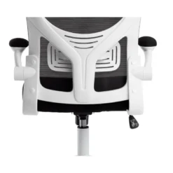 SILLA Q-CONNECT ERGONOMICA PAL ERMO MALLA BASE NYLON ALT MAX 1300 ANC 610 PROF 600 RUEDAS PREMIUM COLOR BLANCO NEGRO
