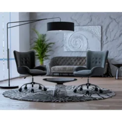 SILLA Q-CONNECT ESCRITORIO MES SINA BASE METALICA ALT MAX 960 ANC 570 PROF 620 RUEDAS PREMIUM COLOR NEGRO