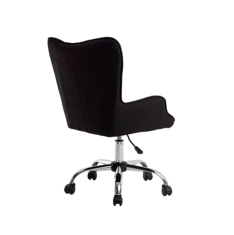 SILLA Q-CONNECT ESCRITORIO MES SINA BASE METALICA ALT MAX 960 ANC 570 PROF 620 RUEDAS PREMIUM COLOR NEGRO