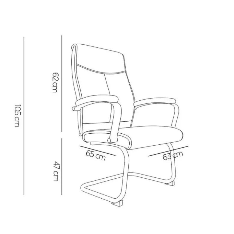 SILLA Q-CONNECT ESCRITORIO MOD ENA SIMIL PIEL BASE METALICA ALT MAX 1050 ANC 630 PROF 650 COLOR NEGRO