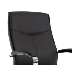 SILLA Q-CONNECT ESCRITORIO MOD ENA SIMIL PIEL BASE METALICA ALT MAX 1050 ANC 630 PROF 650 COLOR NEGRO