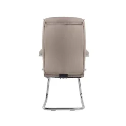 SILLA Q-CONNECT ESCRITORIO MOD ENA SIMIL PIEL BASE METALICA ALT MAX 1050 ANC 630 PROF 650 COLOR GRIS