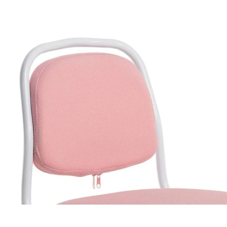 SILLA Q-CONNECT INFANTIL BARI ESCRITORIO COLOR ROSA ALT MAX 795 ANC 390 PROF 350 MM