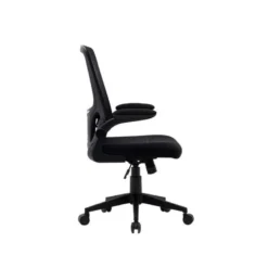 SILLA Q-CONNECT OFICINA ALBA MALLA BASE METALICA ALT MAX 1110 ANC 610 PROF 580 RUEDAS PREMIUM COLOR NEGRO