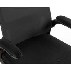 SILLA Q-CONNECT OFICINA ALBA MALLA BASE METALICA ALT MAX 1110 ANC 610 PROF 580 RUEDAS PREMIUM COLOR NEGRO