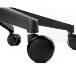 SILLA Q-CONNECT OFICINA ALBA MALLA BASE METALICA ALT MAX 1110 ANC 610 PROF 580 RUEDAS PREMIUM COLOR NEGRO