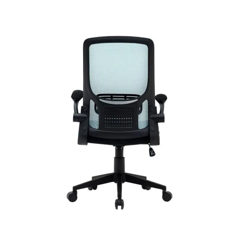 SILLA Q-CONNECT OFICINA ALBA MALLA BASE METALICA ALT MAX 1110 ANC 610 PROF 580 RUEDAS PREMIUM COLOR NEGRO AZUL