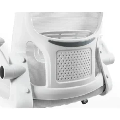 SILLA Q-CONNECT OFICINA ALBA MALLA BASE METALICA ALT MAX 1110 ANC 610 PROF 580 RUEDAS PREMIUM COLOR BLANCO