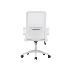 SILLA Q-CONNECT OFICINA ALBA MALLA BASE METALICA ALT MAX 1110 ANC 610 PROF 580 RUEDAS PREMIUM COLOR BLANCO