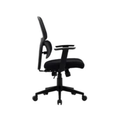 SILLA Q-CONNECT OFICINA ANCONA MALLA BASE METALICA ALT MAX 1110 ANC 660 PROF 590 RUEDAS PREMIUM COLOR NEGRO
