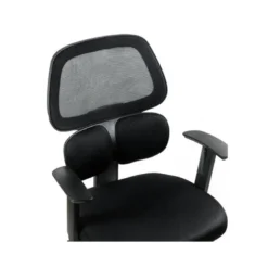 SILLA Q-CONNECT OFICINA ANCONA MALLA BASE METALICA ALT MAX 1110 ANC 660 PROF 590 RUEDAS PREMIUM COLOR NEGRO