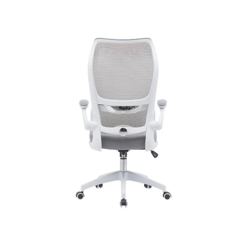 SILLA Q-CONNECT OFICINA CATANIA MALLA ALT MAX 1230 MM ANC 510 MM PROF 490 MM RUEDAS PREMIUM COLOR GRIS BLANCO