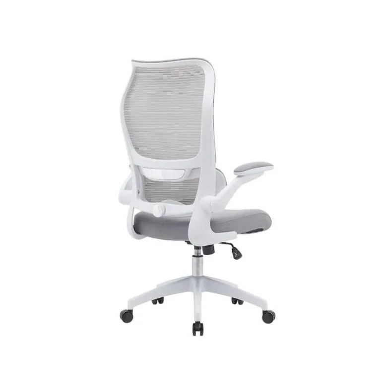 SILLA Q-CONNECT OFICINA CATANIA MALLA ALT MAX 1230 MM ANC 510 MM PROF 490 MM RUEDAS PREMIUM COLOR GRIS BLANCO