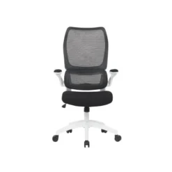 SILLA Q-CONNECT OFICINA CATANIA MALLA ALT MAX 1230 MM ANC 510 MM PROF 490 MM RUEDAS PREMIUM COLOR NEGRO BLANCO