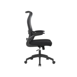 SILLA Q-CONNECT OFICINA CATANIA MALLA ALT MAX 1230 MM ANC 510 MM PROF 490 MM RUEDAS PREMIUM COLOR NEGRO