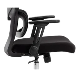 SILLA Q-CONNECT OFICINA LUCCA MALLA BASE METALICA ALT MAX 1090 ANC 700 PROF 650 RUEDAS PREMIUM COLOR NEGRO