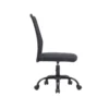 SILLA Q-CONNECT OFICINA PARMA MALLA SIN REPOSABRAZOS ALT MAX 990 ANC 480 PROF 590 COLOR NEGRO